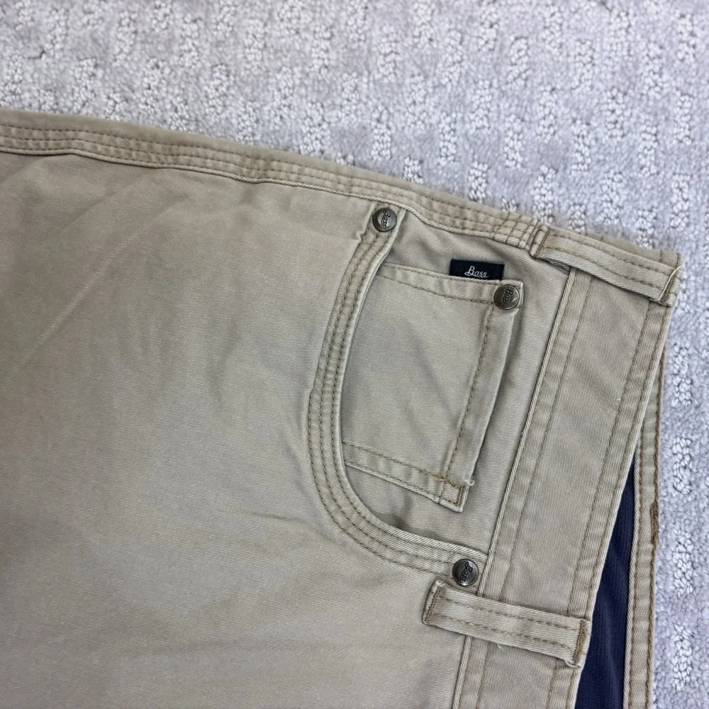 GH Bass & Co Pants Mens 38X34 Tan Groundwork Stretch Relaxed Fit Chino NWT